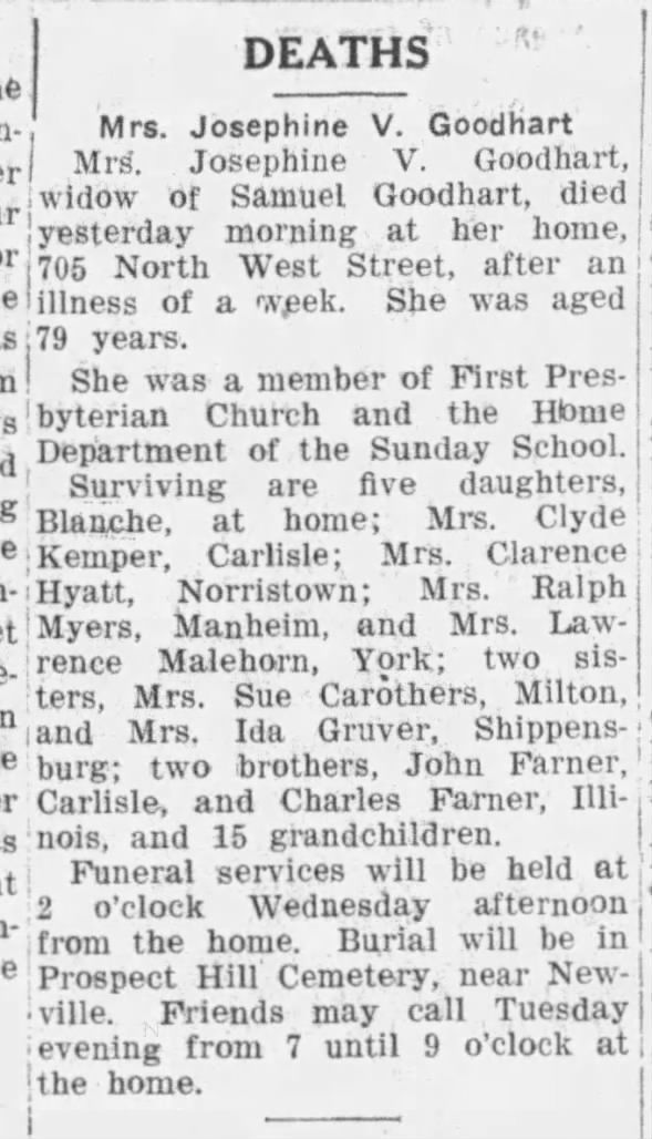 Clipping from The Sentinel